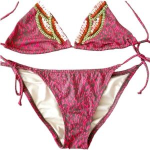 Victoria's Secret Bikini sequin & beads embellished Y2K vintage Victoria secret